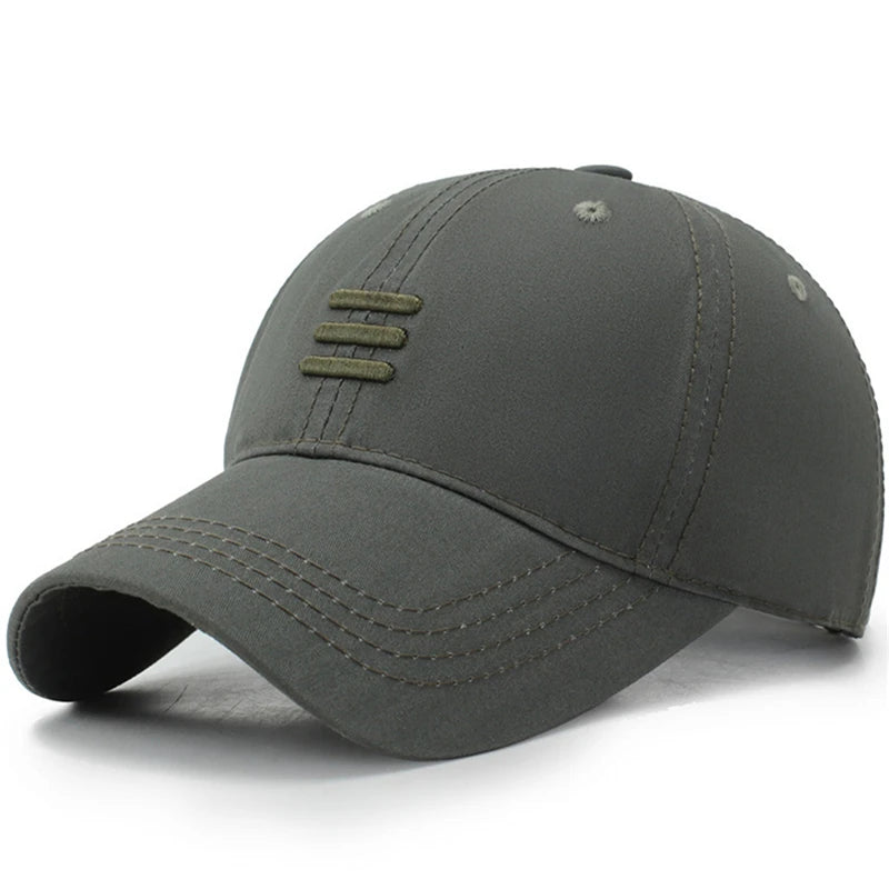 Men’s Cotton Baseball Cap – Black Adjustable Dad Hat