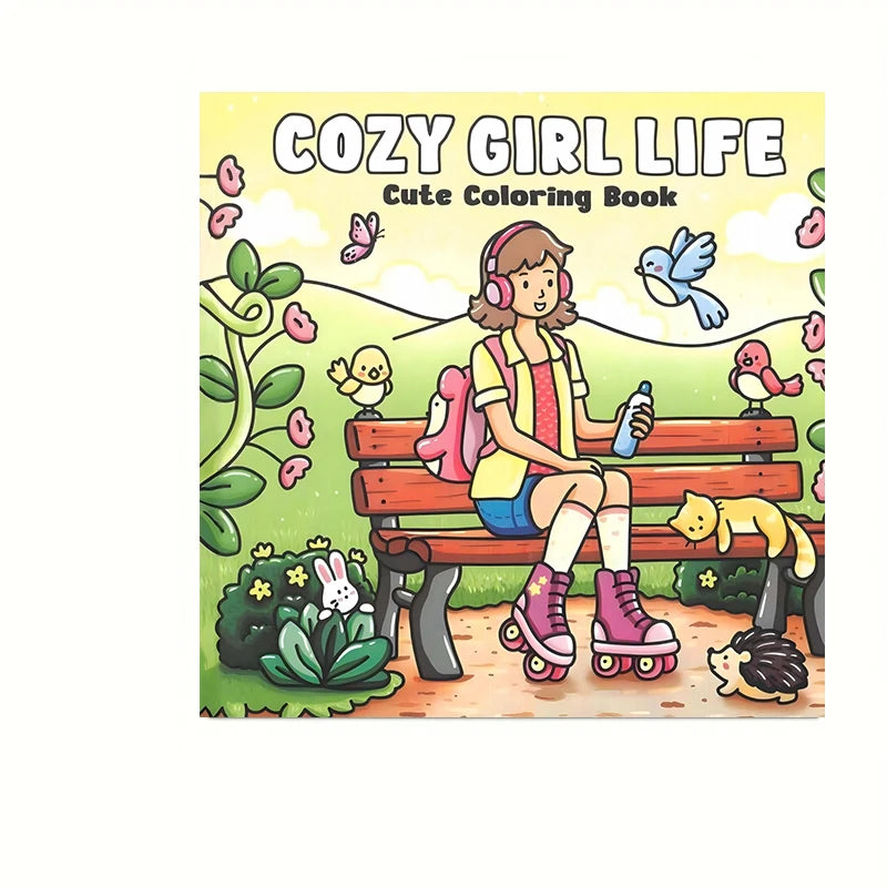 28 Pages Cozy Style Coloring Book for Adult