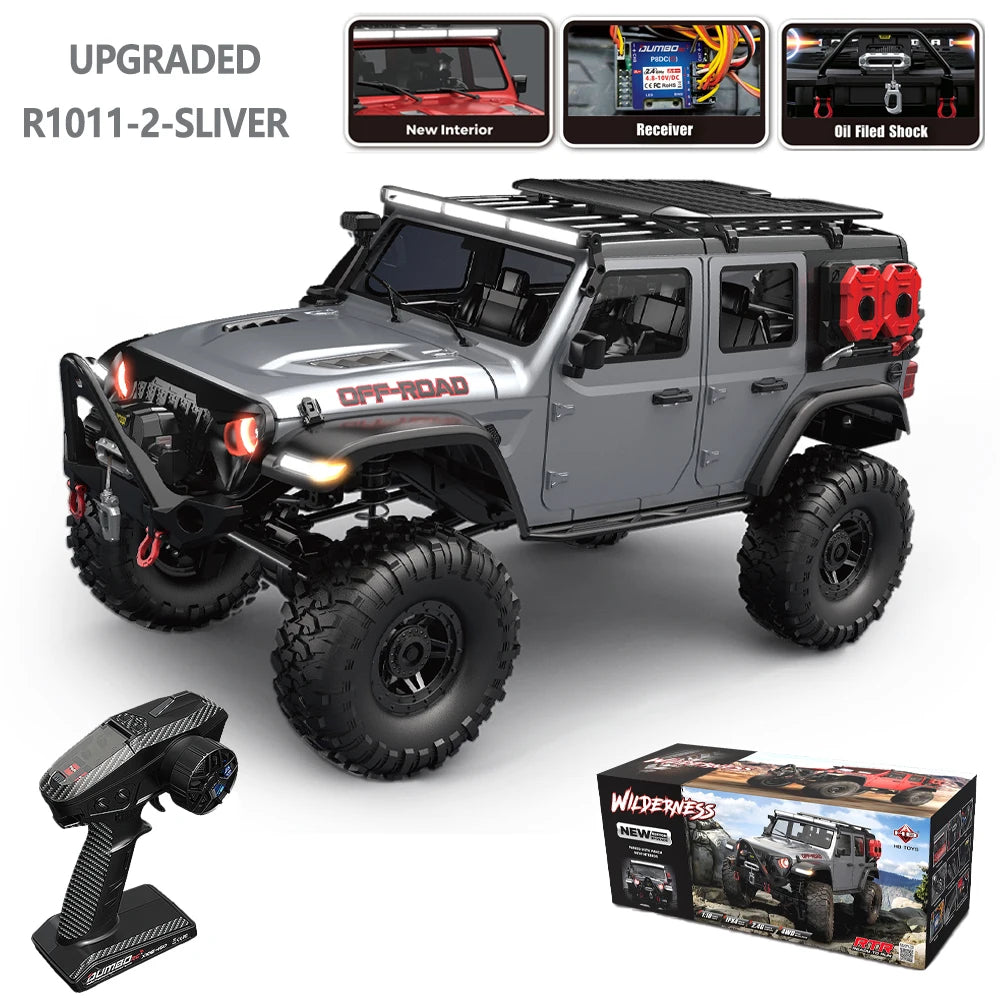 1/10 RC Car HB RTR R1011 – 4WD Off-Road Rock Crawler with LED