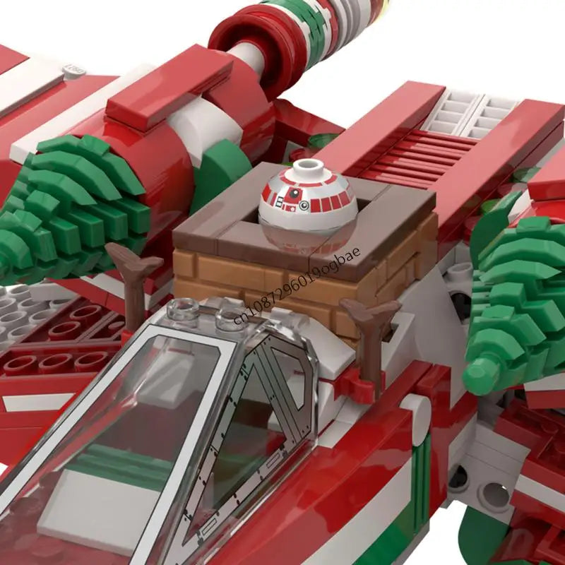 733PCS Star Battle Movie MOC X-Wing space Fighter Model DIY Creative Gift