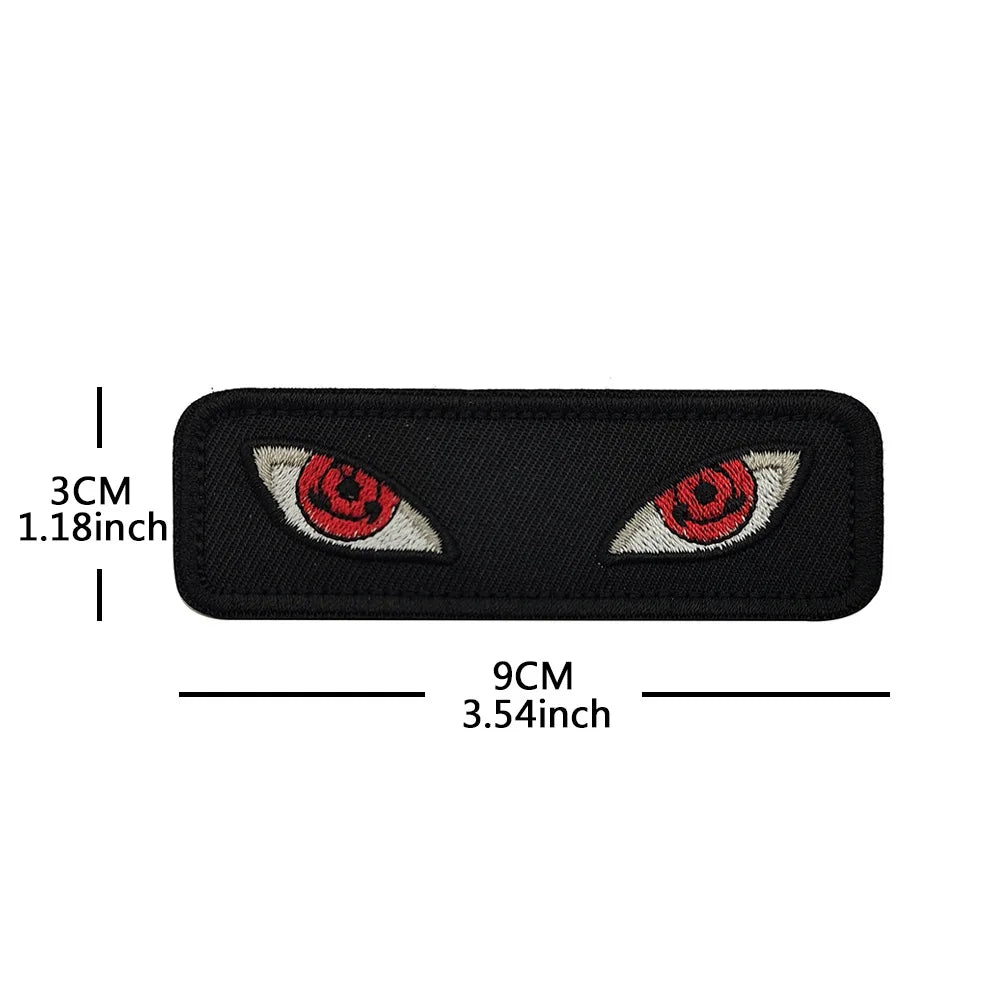 Evil Eyes Tactical Morale Badge Luminous Cat's Eye Anime Patch