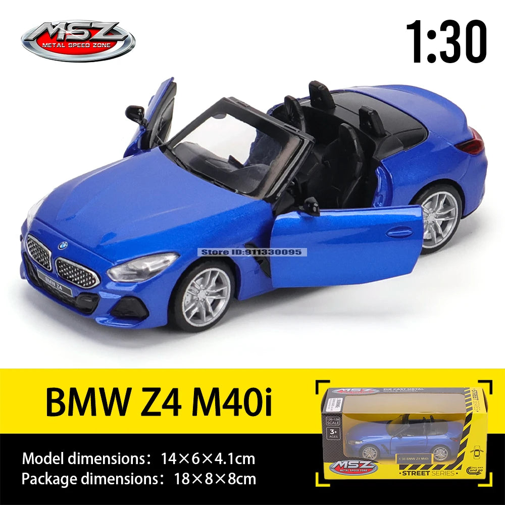 MSZ 1:32 Alloy Diecast Sports Car Model (Porsche BMW Audi Nissan)