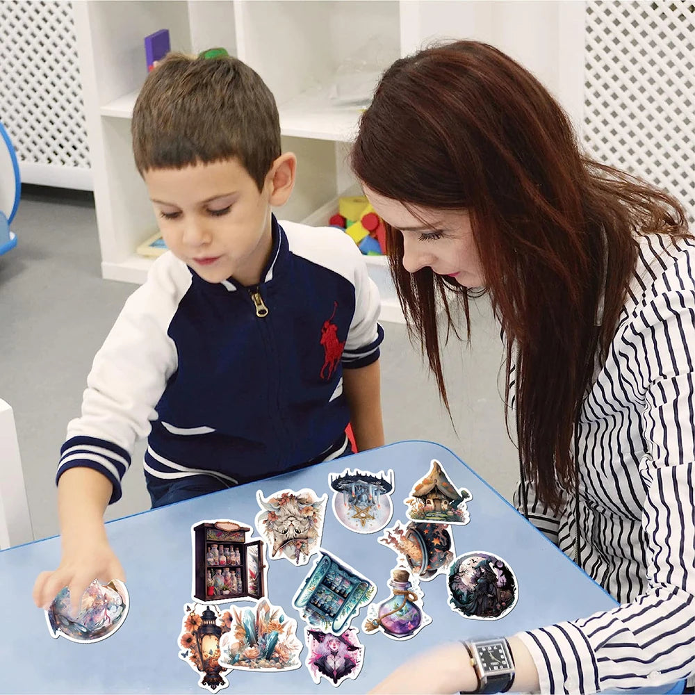 50/100Pcs Kawaii Pikachu Pokemon Sticker Waterproof