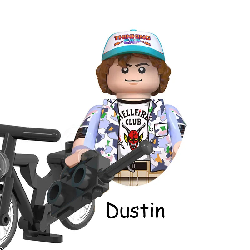 The Terrible Movie Upside Down Dustin Mike Lucas Will Eleven Model Building Blocks