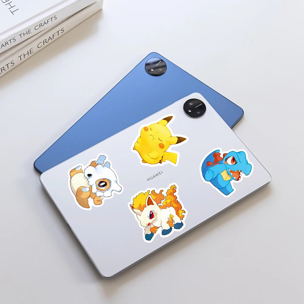 50/100pcs Pokemon Stationary Waterproof Cute Sticker