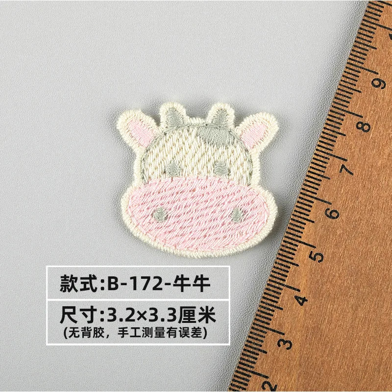 20pc Cartoon Embroidered Fabric Patch Hair Woolen Sweater Accessories