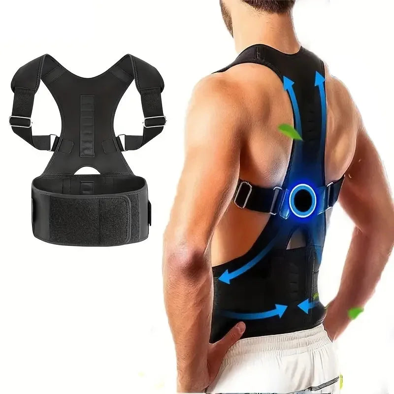 Adjustable Back Posture Corrector – Men & Women Pain Relief Brace
