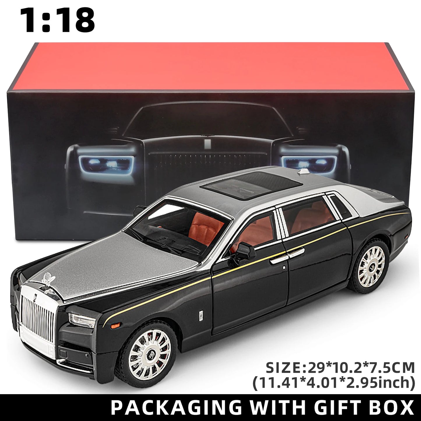 1:18 Rolls-Royce Phantom Diecast Car