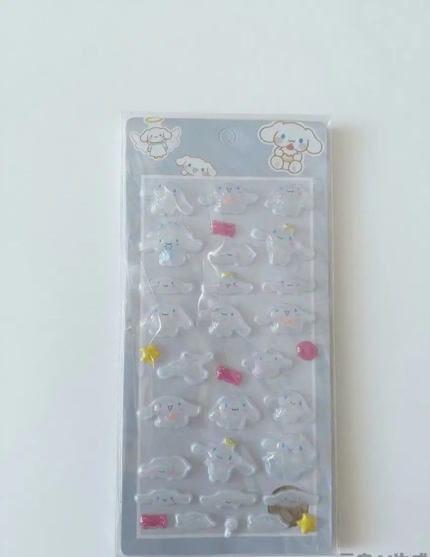 3D Transparent Jelly Sticker Crystal Decorative Stickers