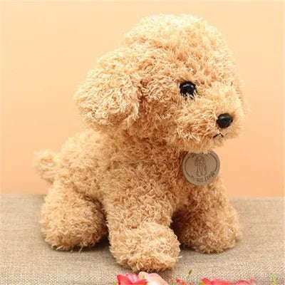 Lovely Curly Hair Teddy Dog Plush Toys Lucky Simulation Teddy Dolls Stuffed Soft Animal