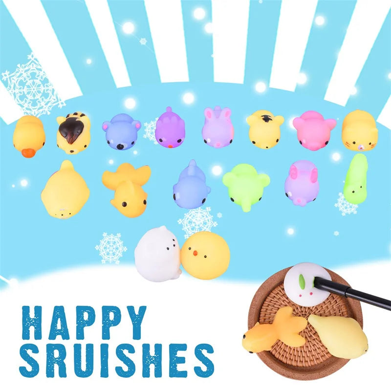 50-5PCS Mochi Squishies Kawaii Anima Squishy Toys For Kids Antistress Ball