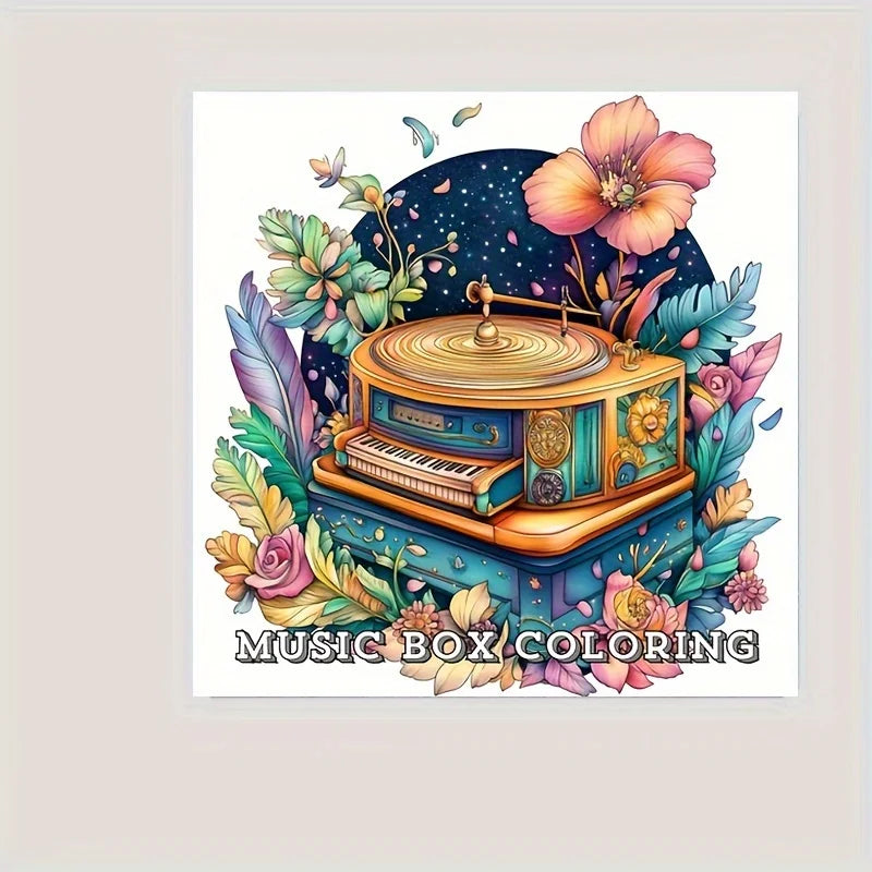 28 Pages Charming Birds World Coloring Coloring Book for Soothing Stress