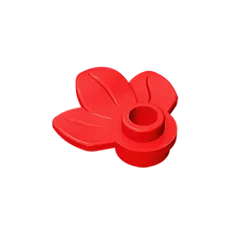 Round 1 x 1 with 3 Leaves Compatible Children's DIY Bricks