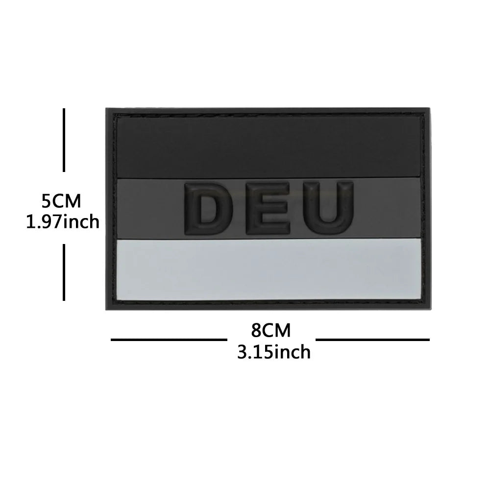 Reflective IR Fabric German Flag Patches Germany Camouflage Armband Deutschland Morale DEU Eagle Patches