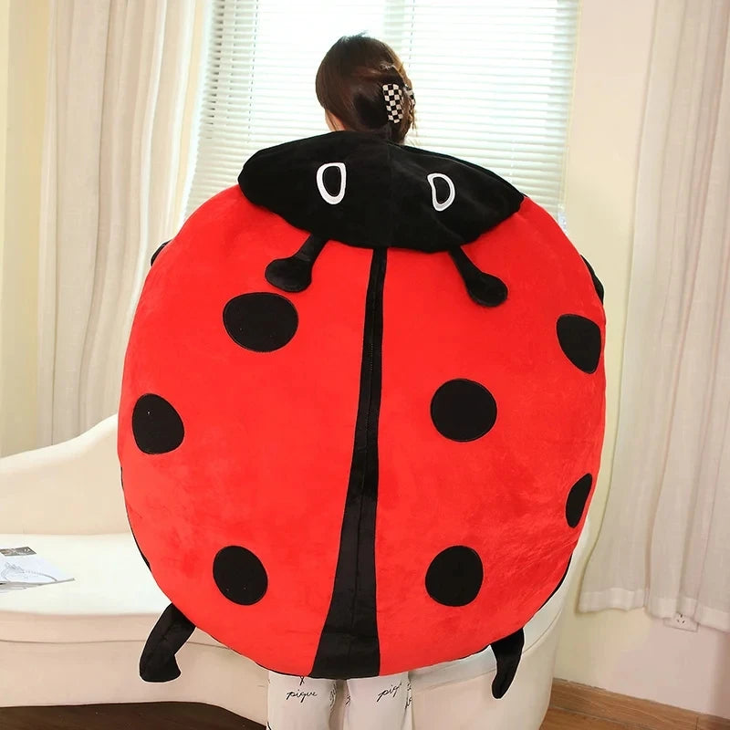 Ladybug Plush Toy – Soft Animal Pillow for Kids
