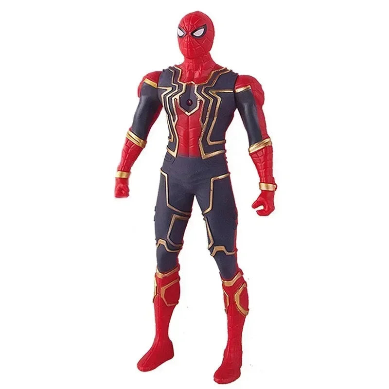 Marvel Anime Figures Spiderman Hulk Action Figure Iron Man Cartoon Kids Toy