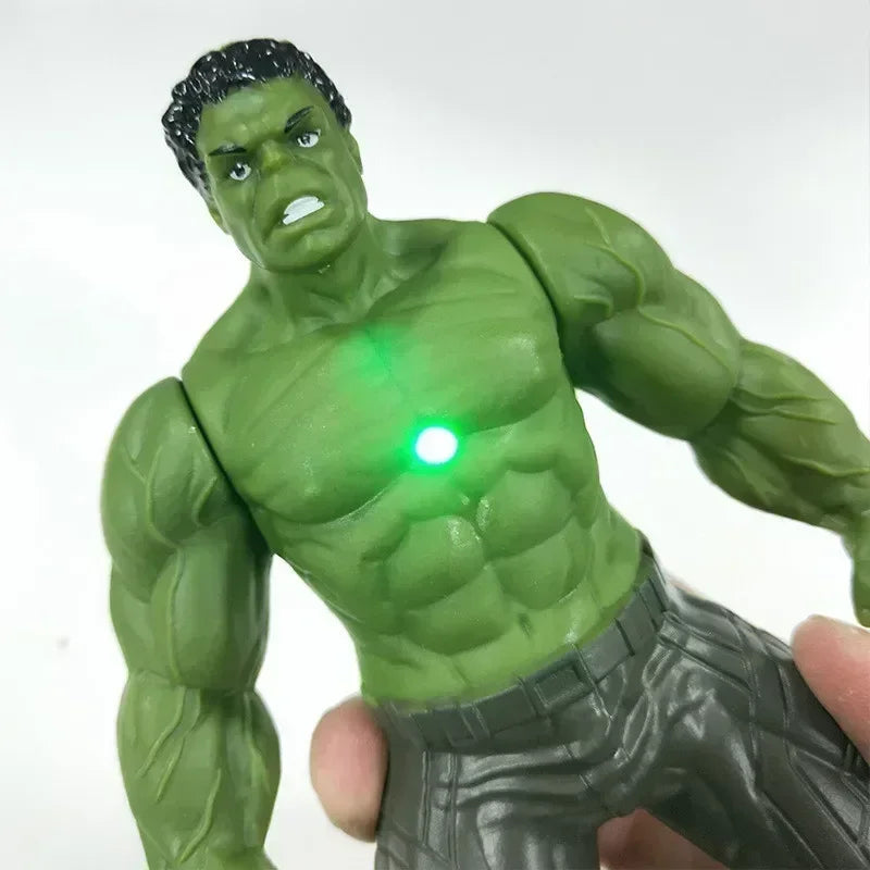 Marvel Anime Figures Spiderman Hulk Action Figure Iron Man Cartoon Kids Toy