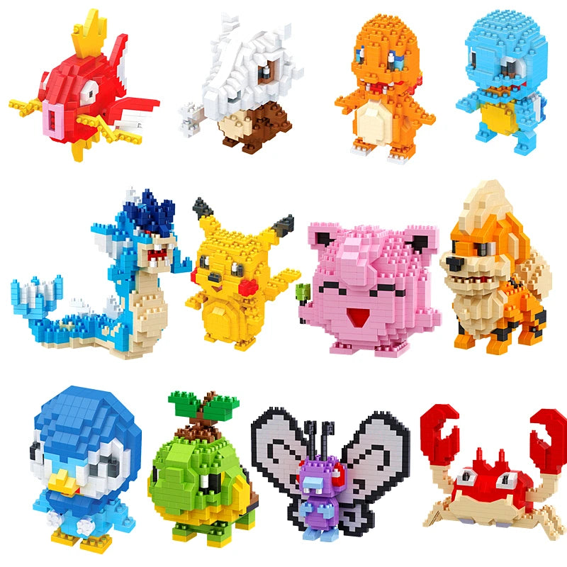 Pokémon New Small Particle Building Blocks Pikachu Small Animal Model Educational Toy