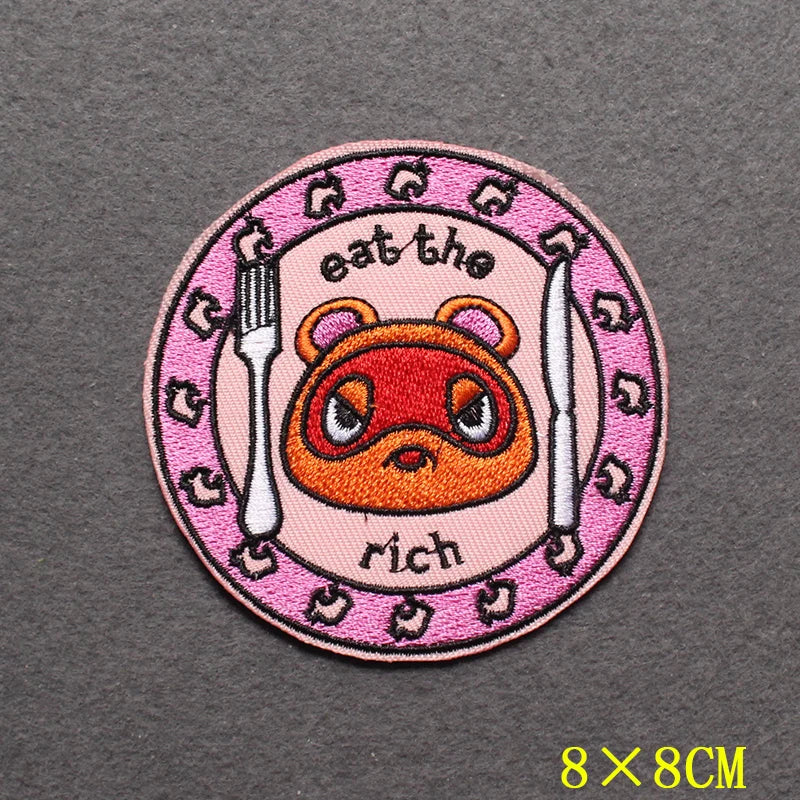 Pixel Heart Clothing Thermoadhesive Patches On Backpack Video Game Clothing Stickers