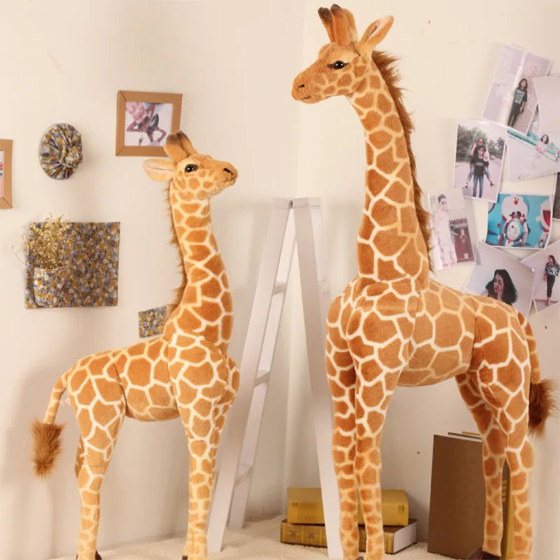 Large Giraffe Plush Doll – Realistic Soft Stuffed Toy