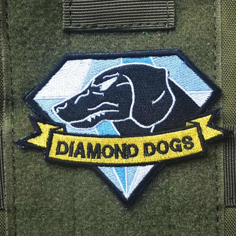 Metal Gear Solid Foxhound Emblem Patch Fox Hound Uniform Sticker Badge Militaria Group Armband Applique