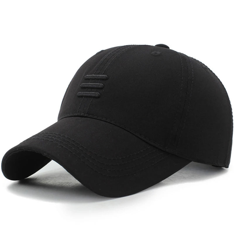 Men’s Cotton Baseball Cap – Black Adjustable Dad Hat