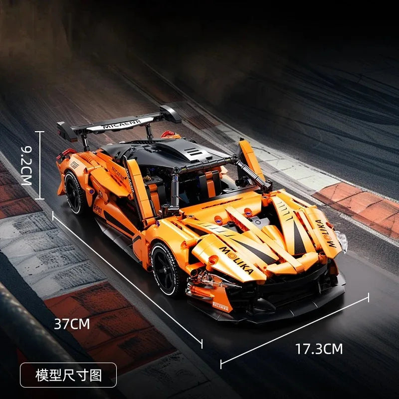 Technical 1:14 Super Sport Car Building Blocks 3 Color Random Assemble Bricks Vehicle Toy