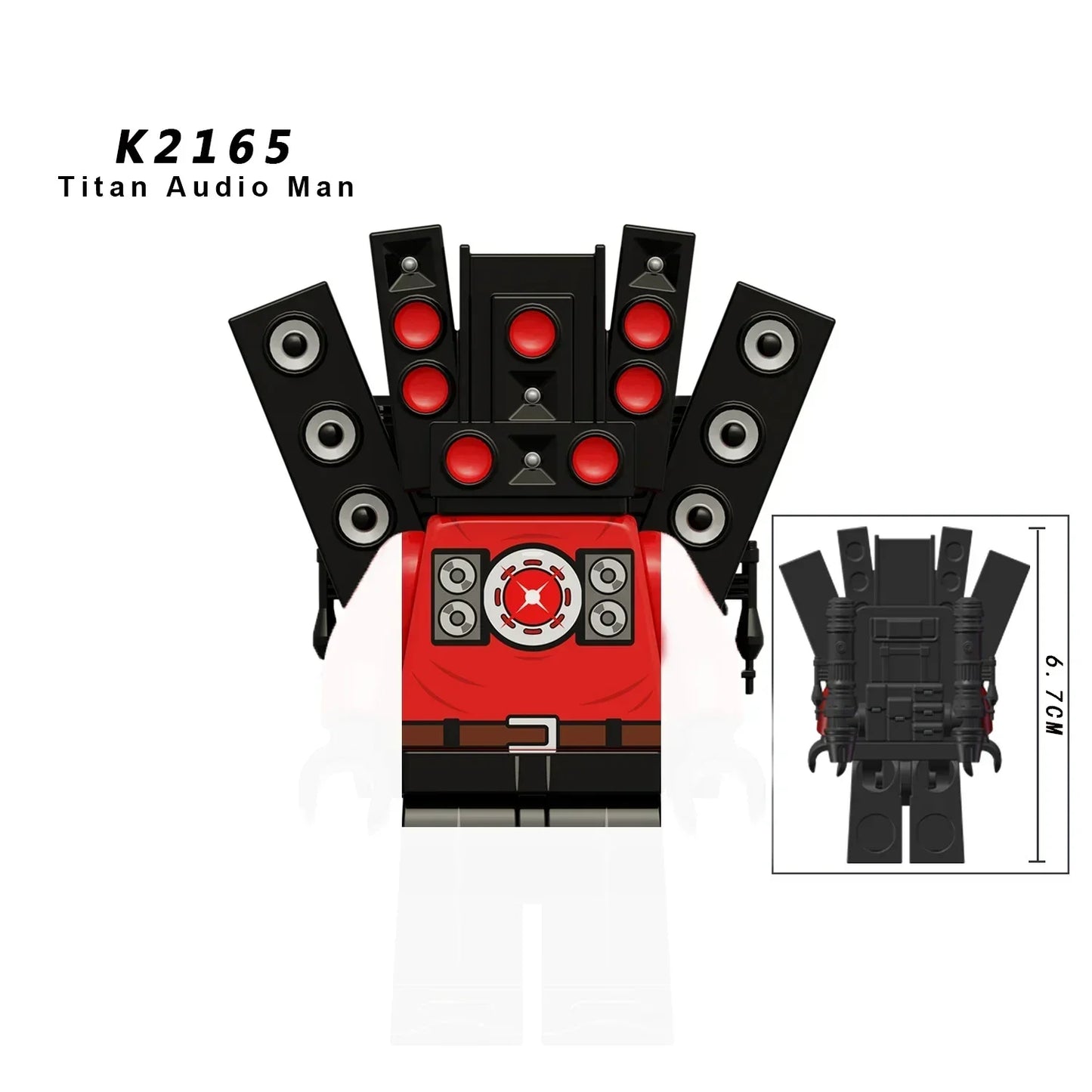 Skibidi Toilet Man Figures Anime Block Toys TvMan Titan Cameraman Speakerman Bricks Model Toy