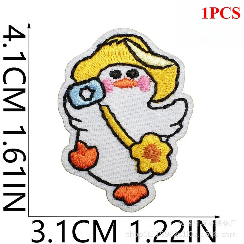 Cute Korean Handmade Embroidery Cloth Sticker Bear Patch Sticker Clothes Decoration