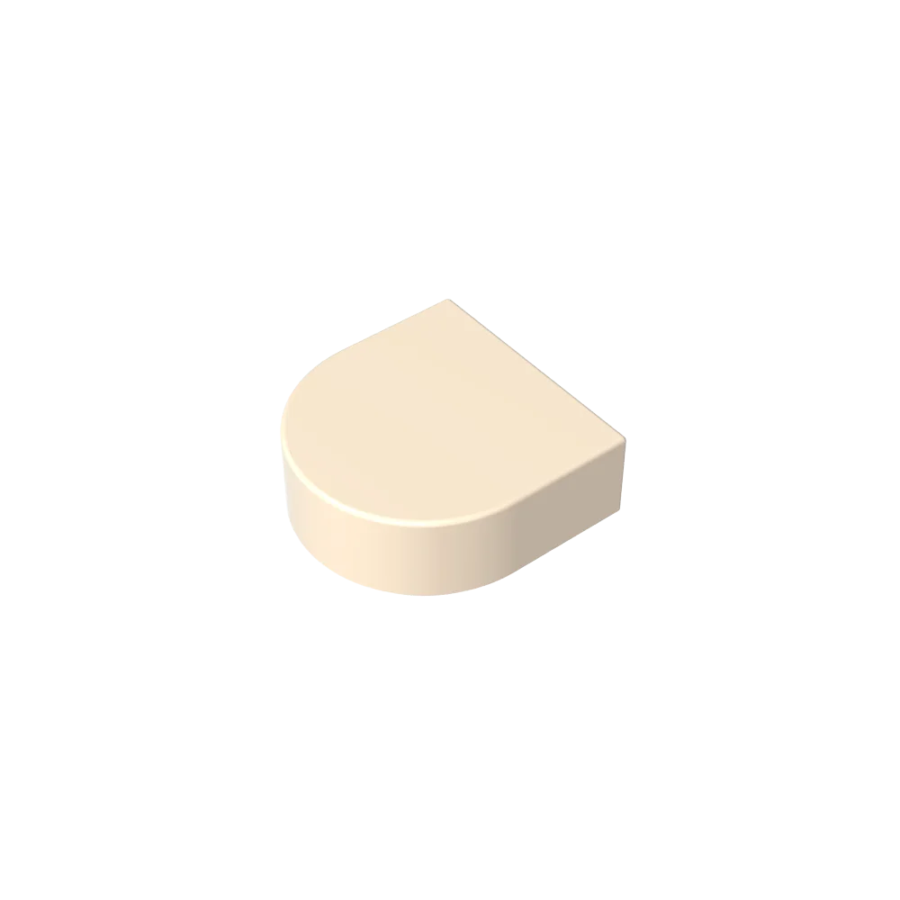 Round 1 x 1 Half Circle Extended (Stadium) Compatible DIY Educational Building Blocks