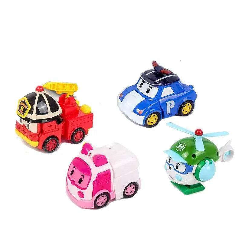 Cartoon Robocar Polis Action Figures – Transforming Anime Robot Car Toy