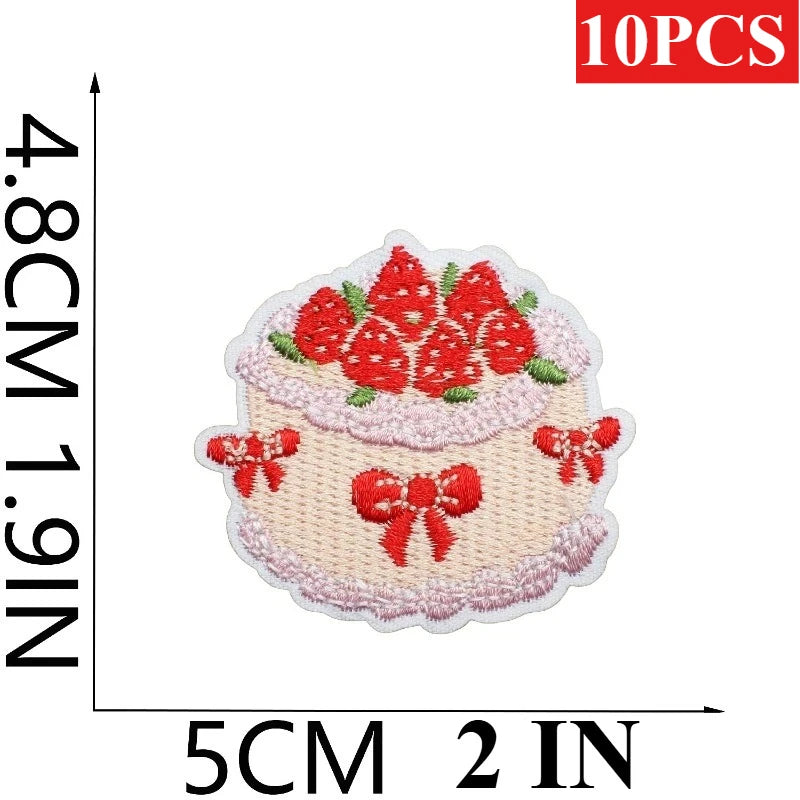 10PCS Bulk Love Letter Embroidery Cloth Pink Couple Clothing Decorative Patch