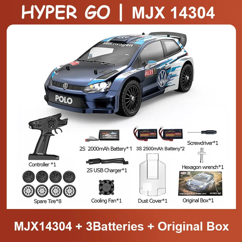 MJX HYPER GO RC Drift Car 4WD High Speed Gyro Toy for Kids
