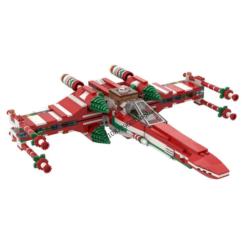 733PCS Star Battle Movie MOC X-Wing space Fighter Model DIY Creative Gift