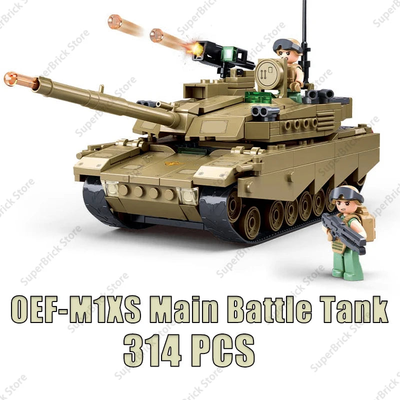 Modern Military Armor Vehicle DANA M2 BTR-4 Infantry Fighting Car Model Building Blocks