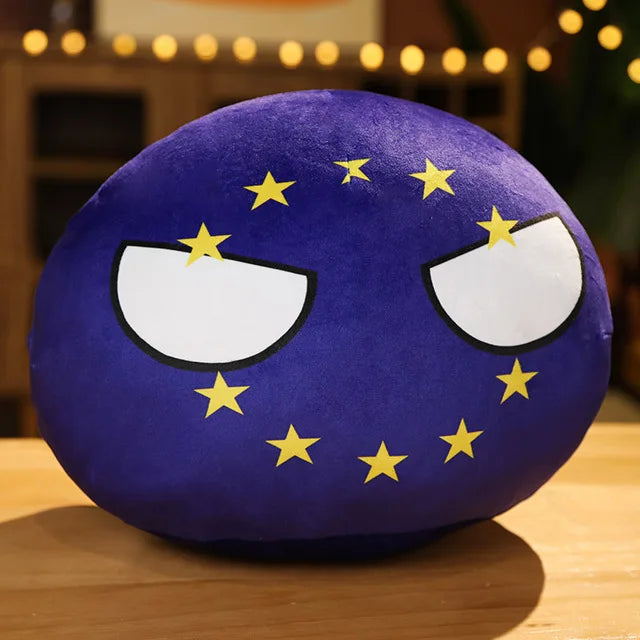 Polandball Plush Doll – Cute Country Ball Toy