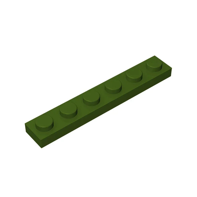 1 x 6 Compatible Children's DIY building block Particles Plate DIY