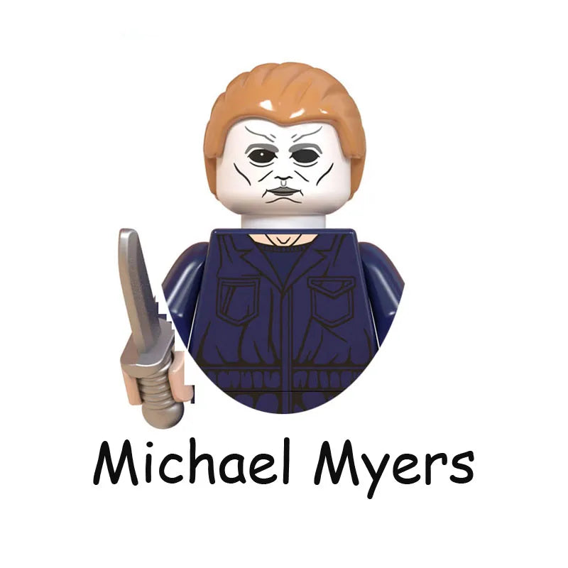 4Pcs/Set The Horrible Movie Dustin Mike Vecna Will Eleven Model Figure Blocks Construction Bricks Toys