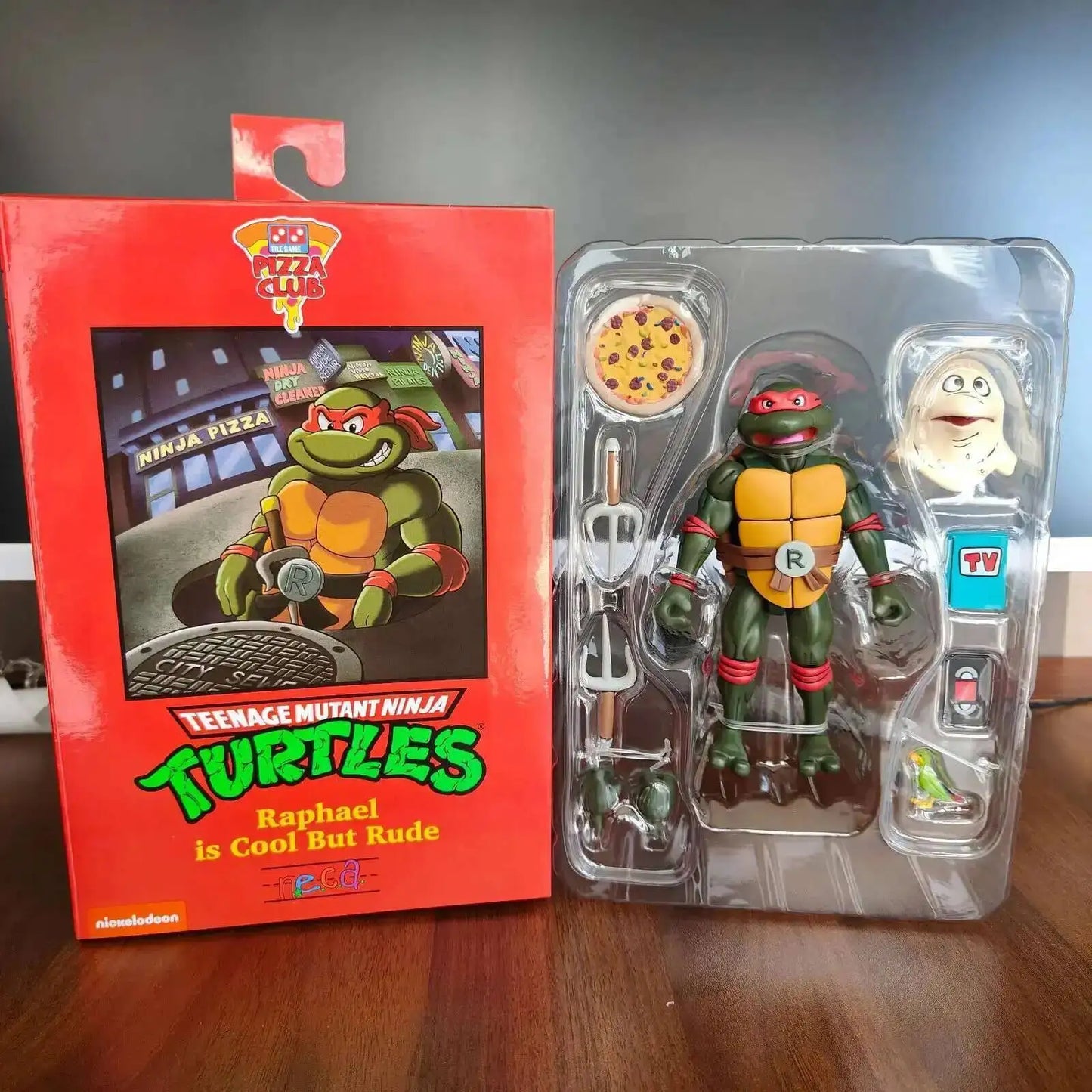 Leonardo Leads Turtles Figures Pizza Club Turtles Anime Action Figure