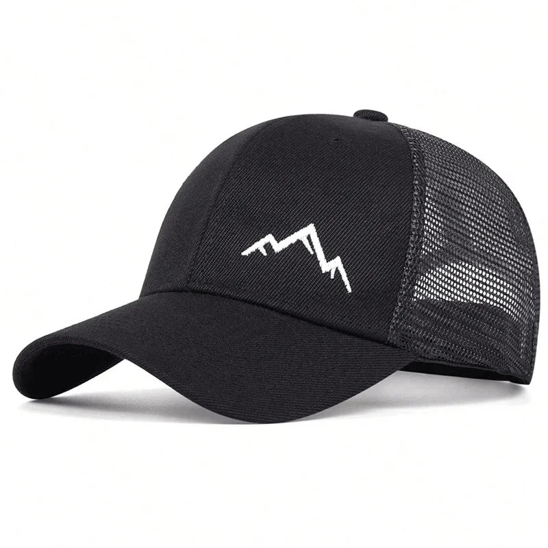 Mountain Range Mesh Baseball Cap – Unisex Outdoor Hat