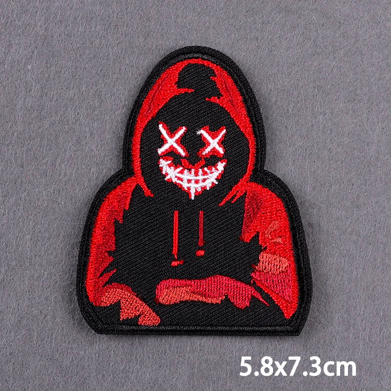 Skull Iron On Patches For Clothing Thermoadhesive Patches On Clothes