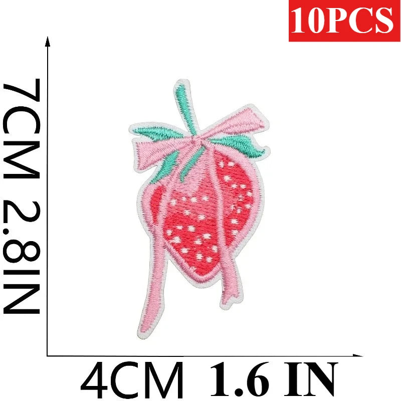10PCS Bulk Love Letter Embroidery Cloth Pink Couple Clothing Decorative Patch