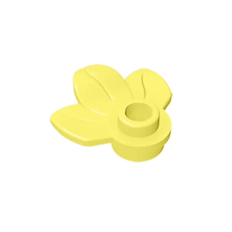 Round 1 x 1 with 3 Leaves Compatible Children's DIY Bricks