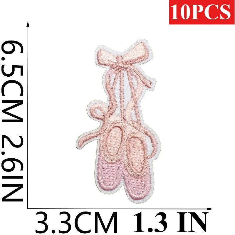 10PCS Bulk Love Letter Embroidery Cloth Pink Couple Clothing Decorative Patch