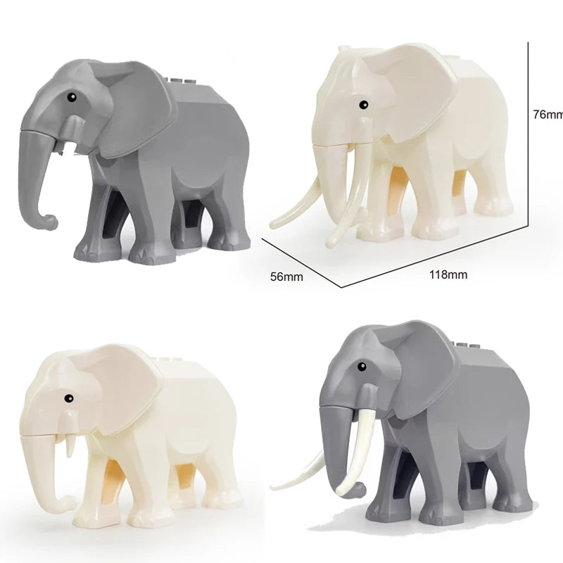 MOC Farm Zoo Animal Building Blocks Kids Toys