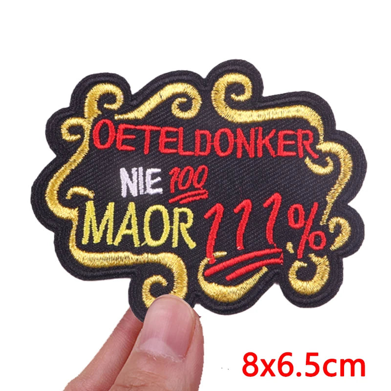 Netherland Embroidery Patches Netherland Carnival Patch Iron On Patches For Clothing