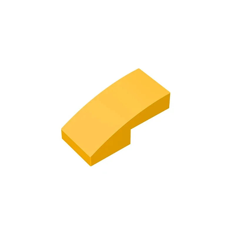 Curved 2 x 1 Compatible Children's DIY Educational Building Blocks Technical