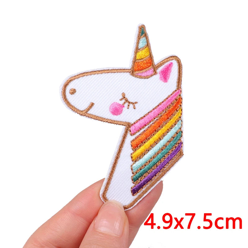 Cartoon/Food Patch Small Animal Embroidery Patches On Clothes DIY Iron On Patches For Clothing