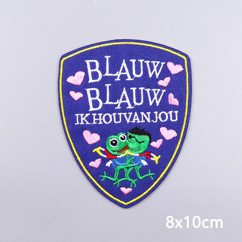 Netherland Oeteldonk Carnival Iron On Patches For Clothes Oeteldonk Embroidery Patch