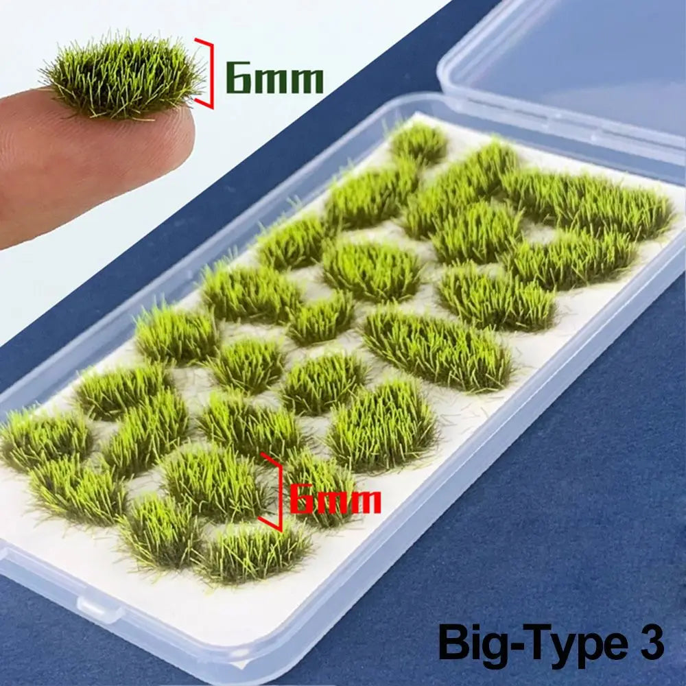 Grass Nest Model Sand Scene DIY Material Realistic Grass Tuft Miniature Grass Bushes Plant Cluster Scenery